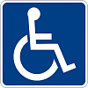 Табличка "Кнопка инвалида" (на оцинкованном железе)